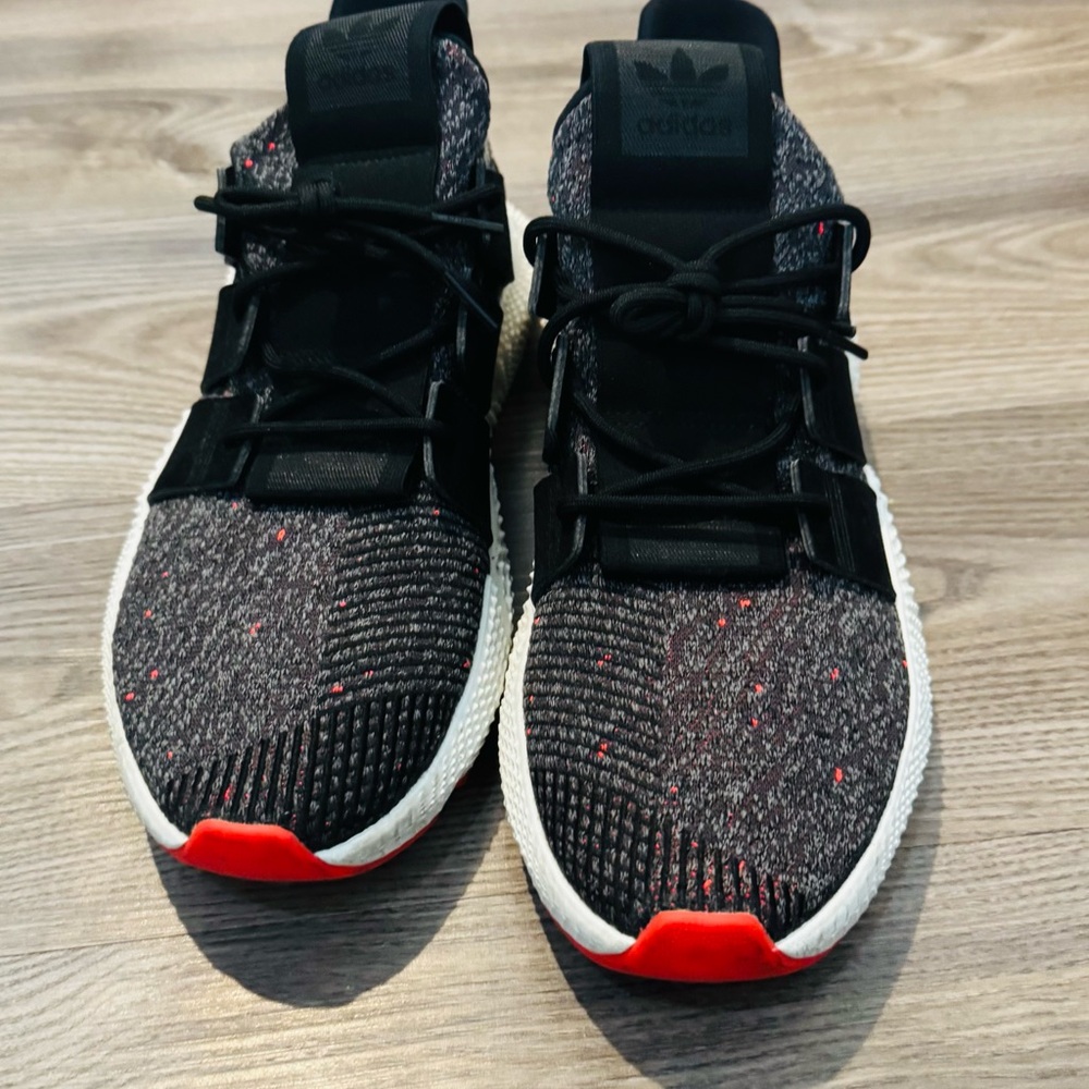 Adidas Black and Gray Knit Sneakers